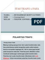 Fungsi Polaritas Trafo 1 Fasa (Muhammad Rofi'i Luthfi C010317017)