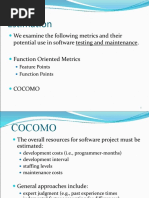 COCOMO Function Points