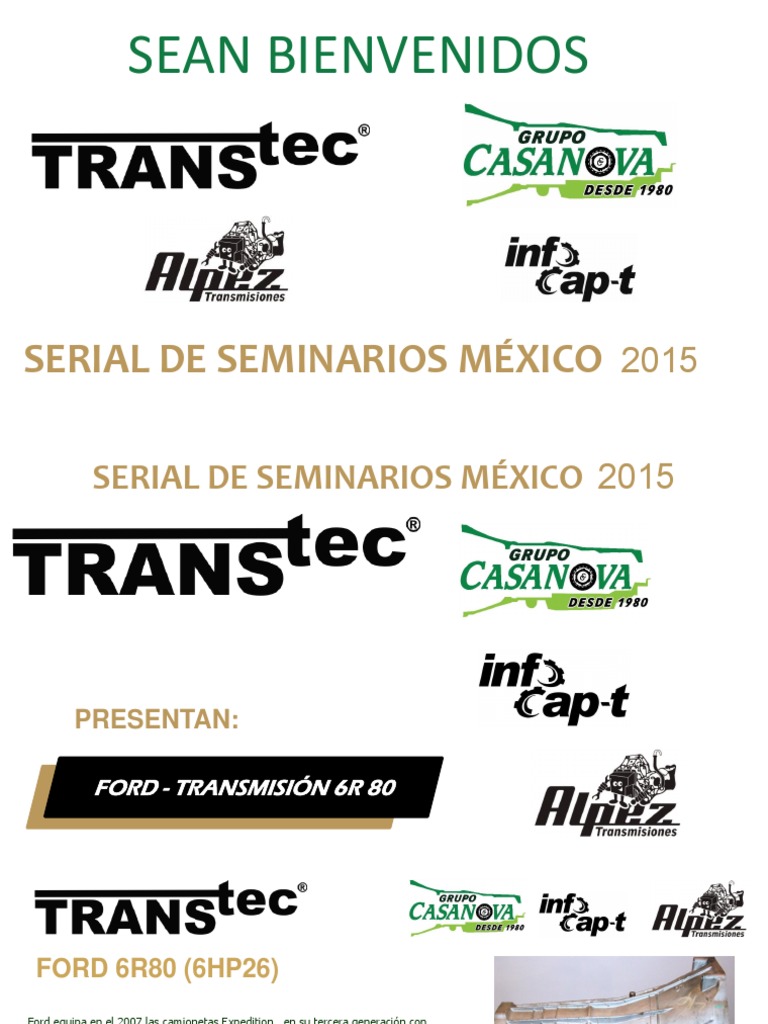 Transmisión Ford 6R80: Manual y Diagramas | PDF | Embrague | Engranaje