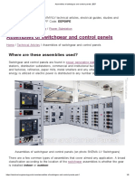 Assemblies of Switchgear and Control Panels