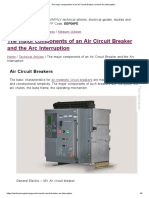 The Major Components of An Air Circuit Breaker and The Arc Interruption