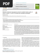 Selection of Thermal Management System For Modular Battery Packs of Electric Vehicles: A Review of Existing and Emerging Technologies