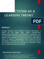Connectivism as a Learning Theory