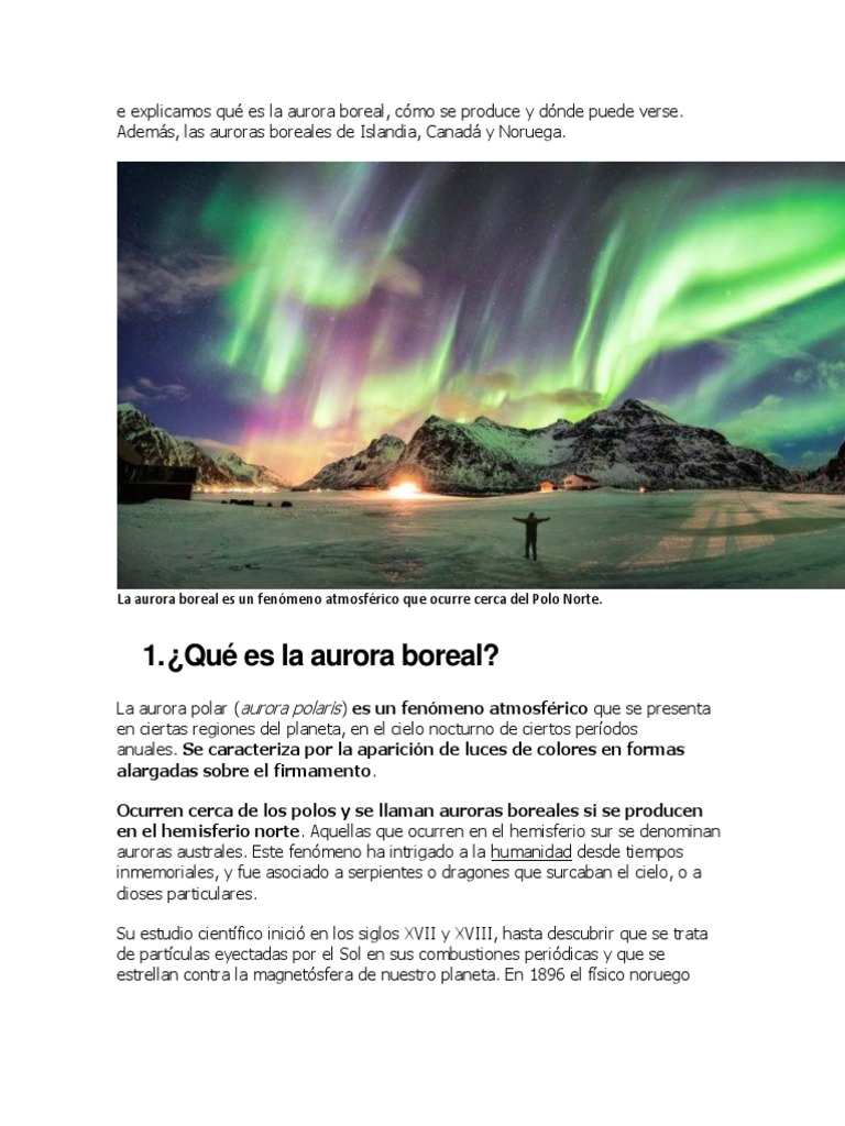 5 lugares mágicos para ver las mejores auroras boreales y australes -  Infobae