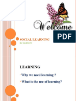 Social Learning: by Madhavi