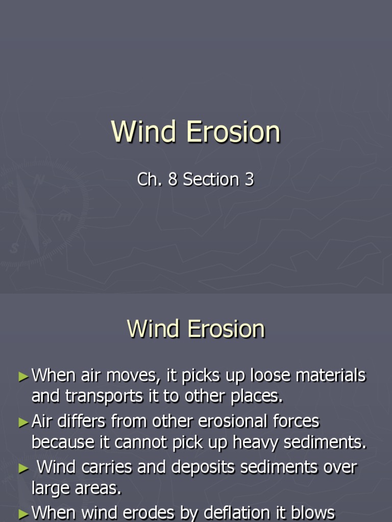 Wind Erosion | PDF | Erosion | Sediment