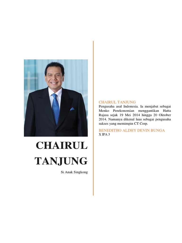 Biografi Chairul Tanjung