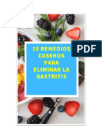 15 Remedios Caseros para La Gastritis