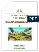 LAPSED LAND ACQUISITION