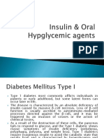Insulin & Oral Hypoglycaemic Drugs