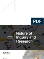 Nature of Inquiry and Research