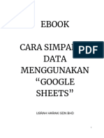 Ebook - Cara Simpanan Data Menggunakan "Google Sheets"