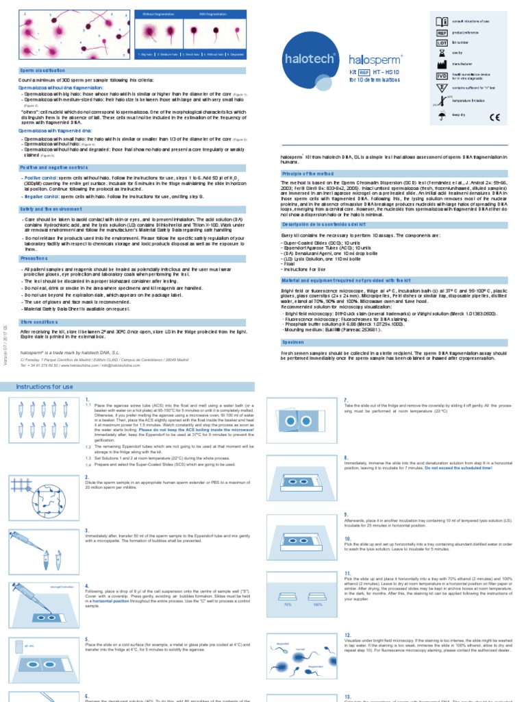 IU Halosperm | PDF | Staining | Microscopy