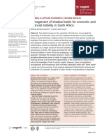 Management of Shadow Banks for Economic and Financial Stability in South Africa