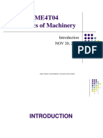 Kinematics of Machinery: Introduction