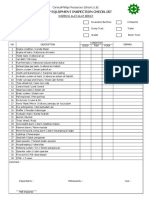 Heavy Equipment Inspection Checklist