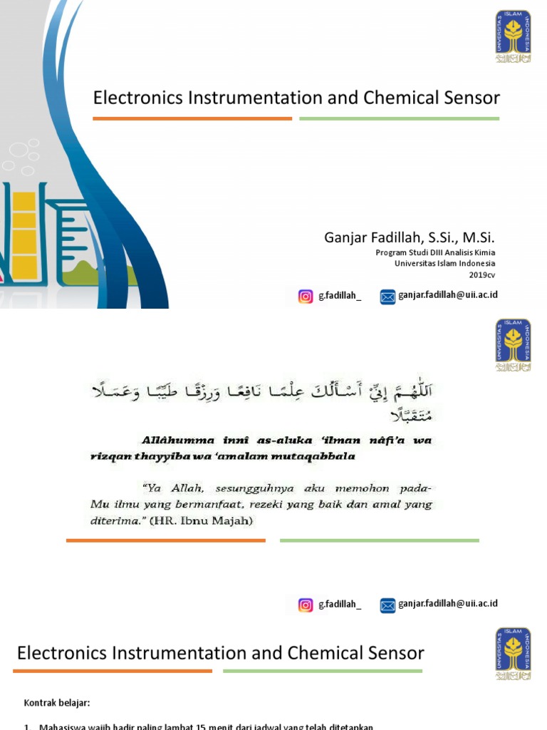 Electronics and Chemical Sensors Overview | PDF | Sensor | Accuracy And ...