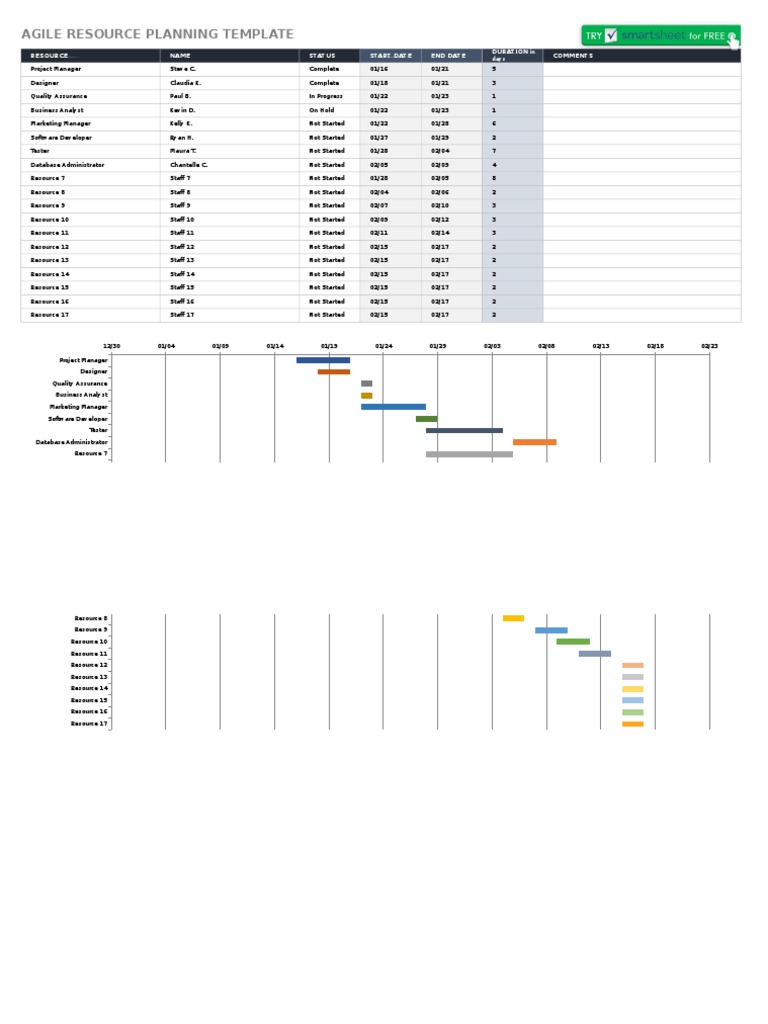 IC Agile Resource Planning Template 9260 | PDF | Information Technology ...