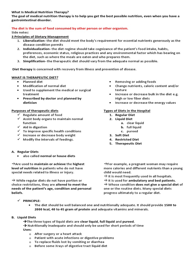 Medical Nutrition Therapy | PDF | Nutrition | Diet & Nutrition