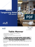 Table Manners by Allium Tangerang Hotel