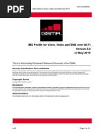 GSMA IR.51-v4.0 IMS Profile For Voice Video SMS Over WiFi