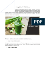 Celery Juice for Weight Loss