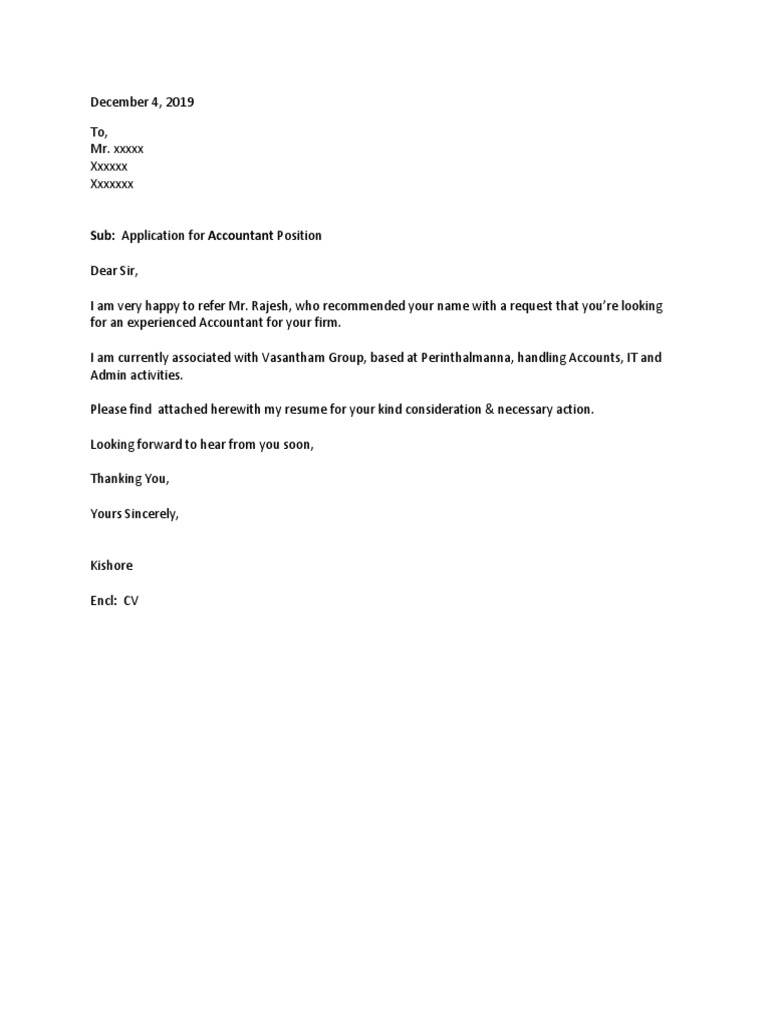 Covering Letter PDF