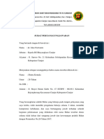 Surat Pertanggungjawaban