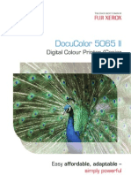 Docucolor 5065 Ii: Digital Colour Printer/Copier