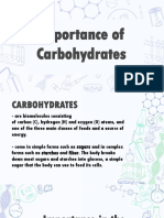 Importance of Carbohydrates