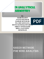 Green Chemistry in Analytical