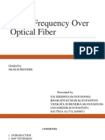 Radio Frequency Over Optical Fiber