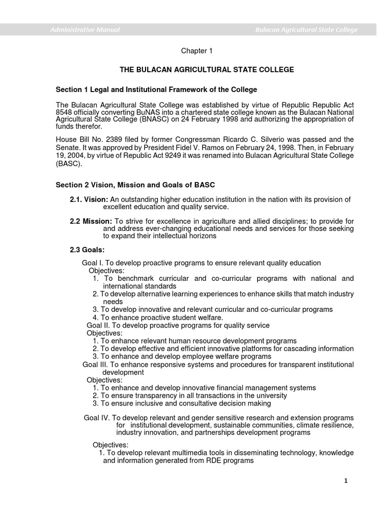 Basc Admin Manual | PDF | Internal Audit | Dean (Education)