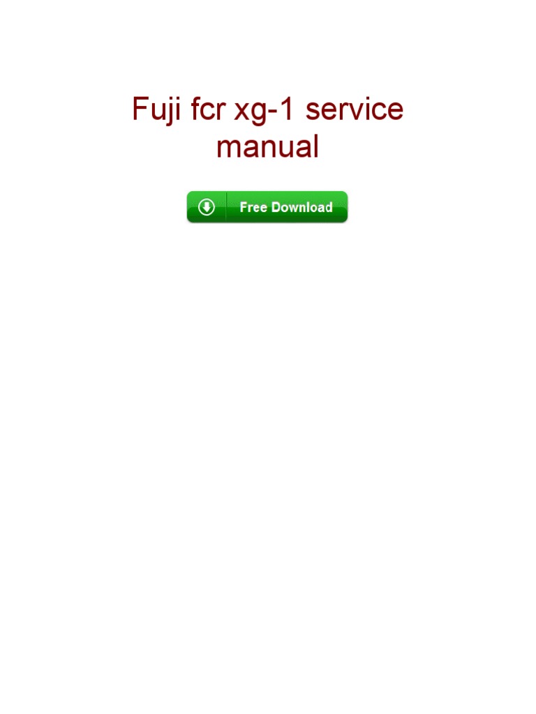 Fuji Fcr Xg 1 Service Manual Pdf Pdf Microsoft Windows Personal Puting