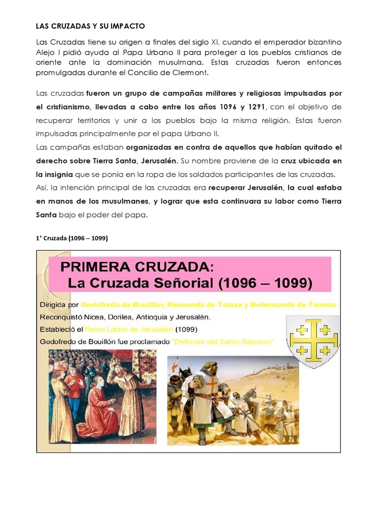 Impacto de las Cruzadas en la Historia | PDF | Viajes y turismo | Historia