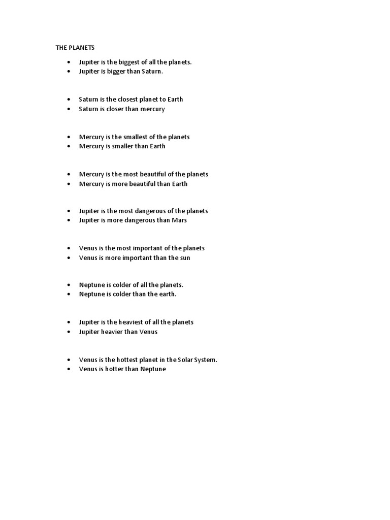 The Planets | PDF