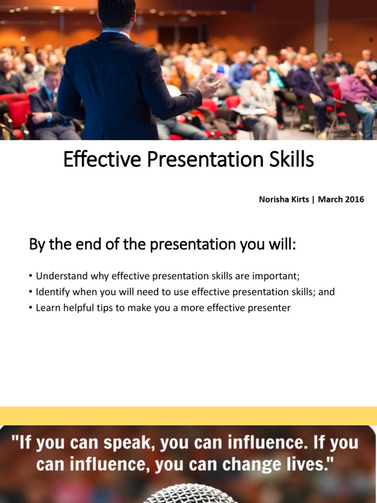 presentation skills pdf notes