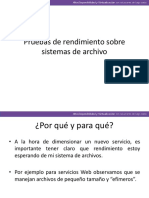 Pruebas de Rendimiento Sobre Sistemas de Archivos