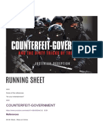 Counterfeit Government Running Sheet