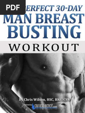Man Breast Busting Workout Strength Training Determinants Of