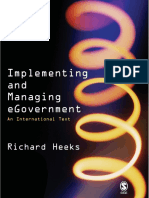 Prof Richard Heeks - Implementing and Managing Egovernment - An International Text-Sage Publications LTD (2005)