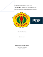 (Ade Irdiansyah Putra) Makalah Agama - Ketuhanan Dan Tuhan YME