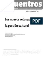 Los Nuevos retos para la gestión Cultural