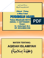 SESI 2 11 Sept 2017 Materi Aqidah Islamiyah