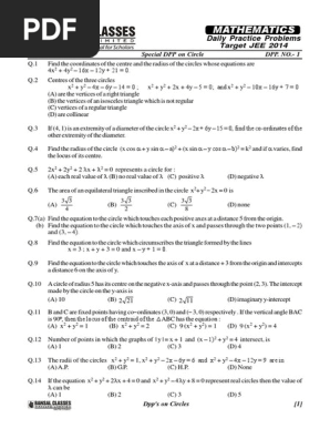 Circle Dpp 1 10 E Pdf Circle Triangle