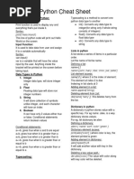 Python Cheat Sheet