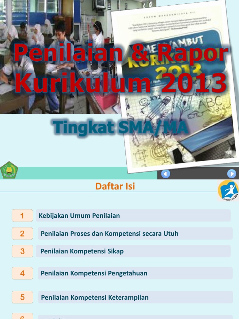 Nilai Rapor SMA Kurikulum 2013 | PDF