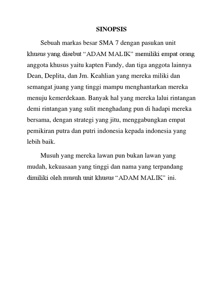 Sinopsis Film Pendek Pdf