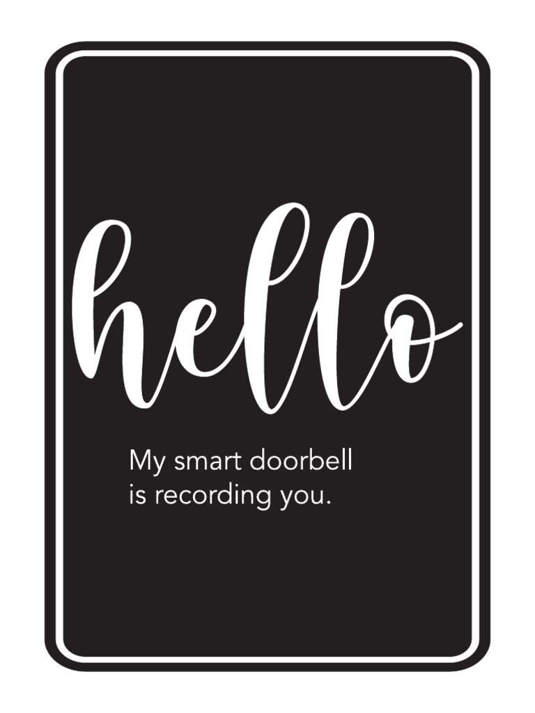 Doorbell Sign 2 | PDF