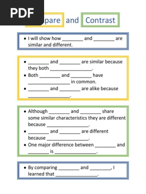 Compare and contrast paragraph frame.docx